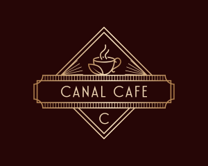 Premium Coffee Cafe logo design