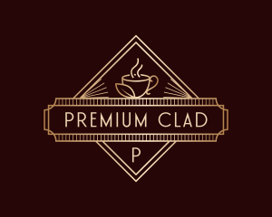 Premium Coffee Cafe logo design