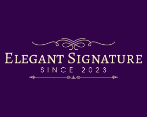 Luxurious Elegant Ornament logo design