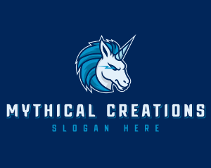 Esports Mythical Unicorn logo design