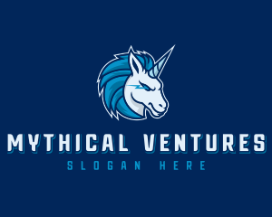 Esports Mythical Unicorn logo design