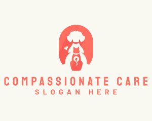 Dog Cat Vet Care logo design