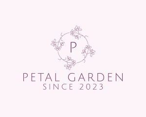 Feminine Flower Wreath logo design