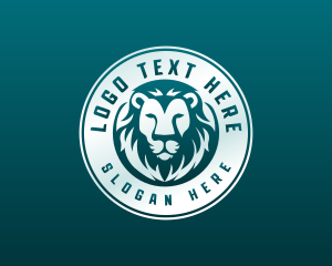 Elegant Lion Head logo