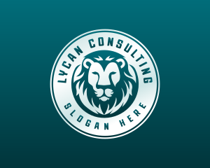 Elegant Lion Head logo design