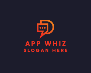 Modern Chat App logo design