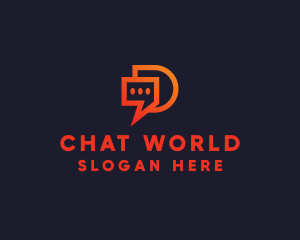 Modern Chat App logo design