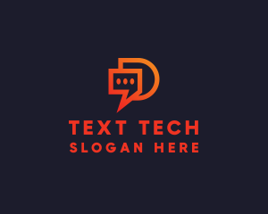 Modern Chat App logo design