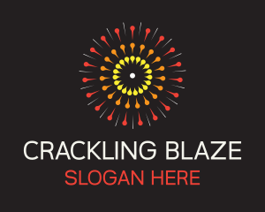 Festival Party Pyrotechnics logo design