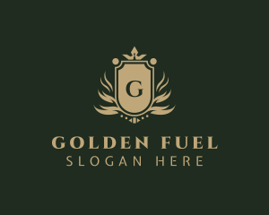 Royal Golden Shield logo design