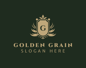 Royal Golden Shield logo design