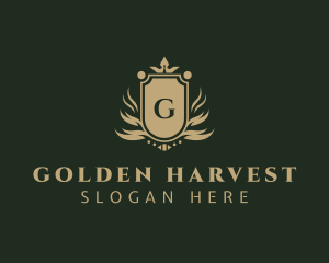 Royal Golden Shield logo design