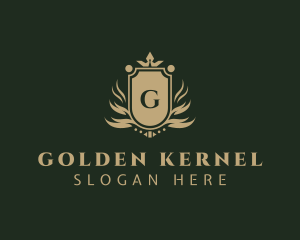 Royal Golden Shield logo design