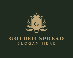 Royal Golden Shield logo design