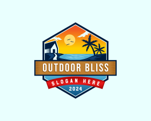 Vacation Resort Destination logo design