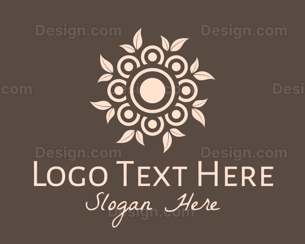 Ornamental Garden Wreath Logo