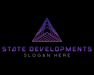 Pyramid Triangle Developer logo design