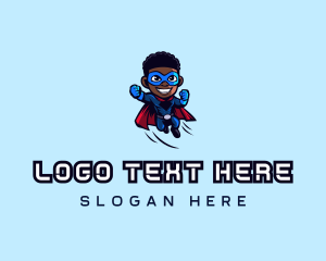 Superhero African Man logo