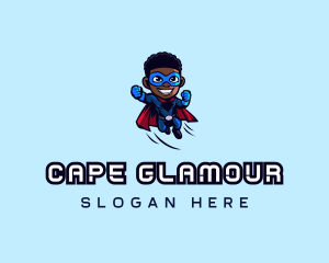 Superhero African Man logo