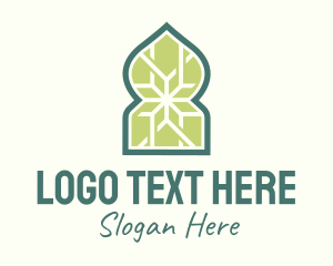 Islamic Window Pattern Logo