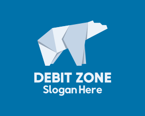 Polar Bear Ice Origami logo design