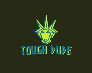 Tough Dragon Monster logo design