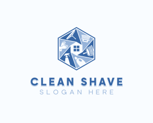 Cleaning Housekeeper Sanitation logo design