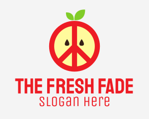 Apple Peace Sign logo design