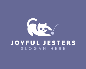 Playful Pet Cat logo design