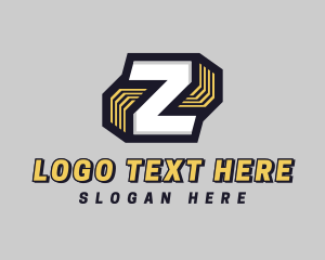 Digital Cyber Technology Letter Z logo