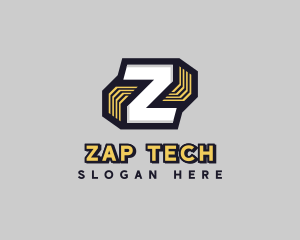 Digital Cyber Technology Letter Z logo design