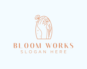 Natural Floral Beauty logo design