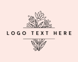 Flower Feminine Bouquet logo