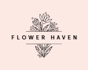 Flower Feminine Bouquet logo