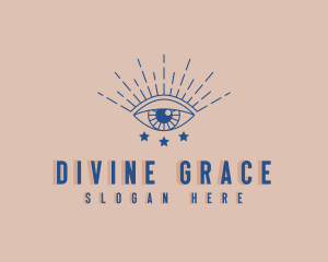 Spiritual Cosmic Eye logo design