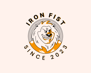 Tough Masculine Lion logo