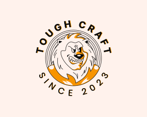Tough Masculine Lion logo design