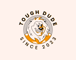 Tough Masculine Lion logo design