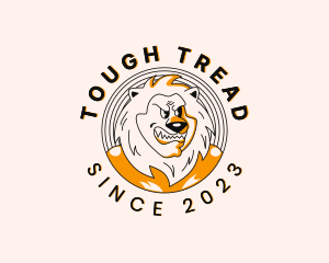 Tough Masculine Lion logo design