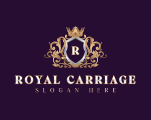 Royal Filigree Shield logo design