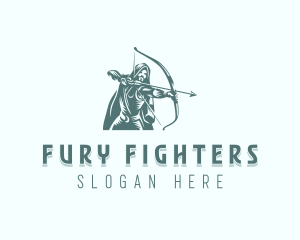 Hunter Archer Fighter logo design