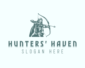 Hunter Archer Fighter logo design