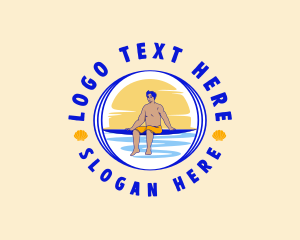 Summer Beach Surfer logo