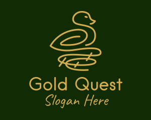 Gold Bird Nest  logo design