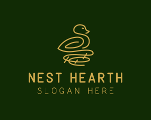 Gold Bird Nest  logo