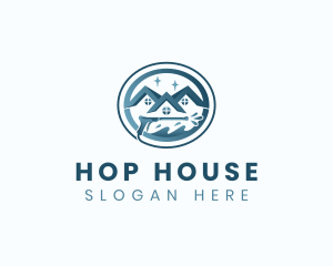 House Hydro Power Wash logo design