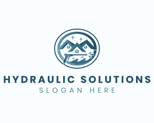 House Hydro Power Wash logo design