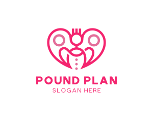 Romantic Planning Heart logo