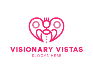 Romantic Planning Heart logo