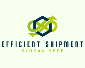 Arrow Loop Delivery logo design